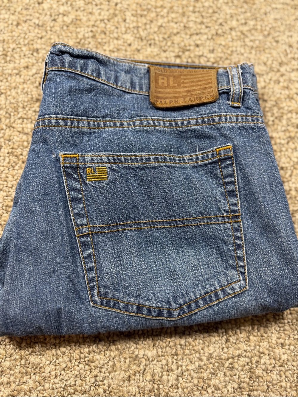 Vintage 90’s Polo by Ralph Lauren Women's Blue Denim Bootcut size 14x29